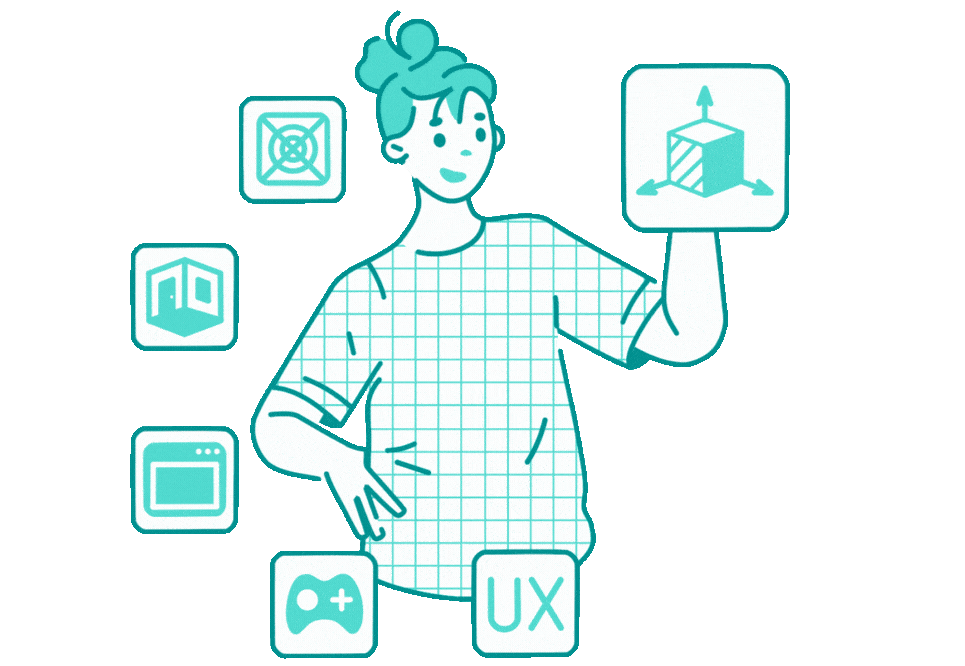 alt="Illustration representing digital tools and modules for streamlined ERP Buying process